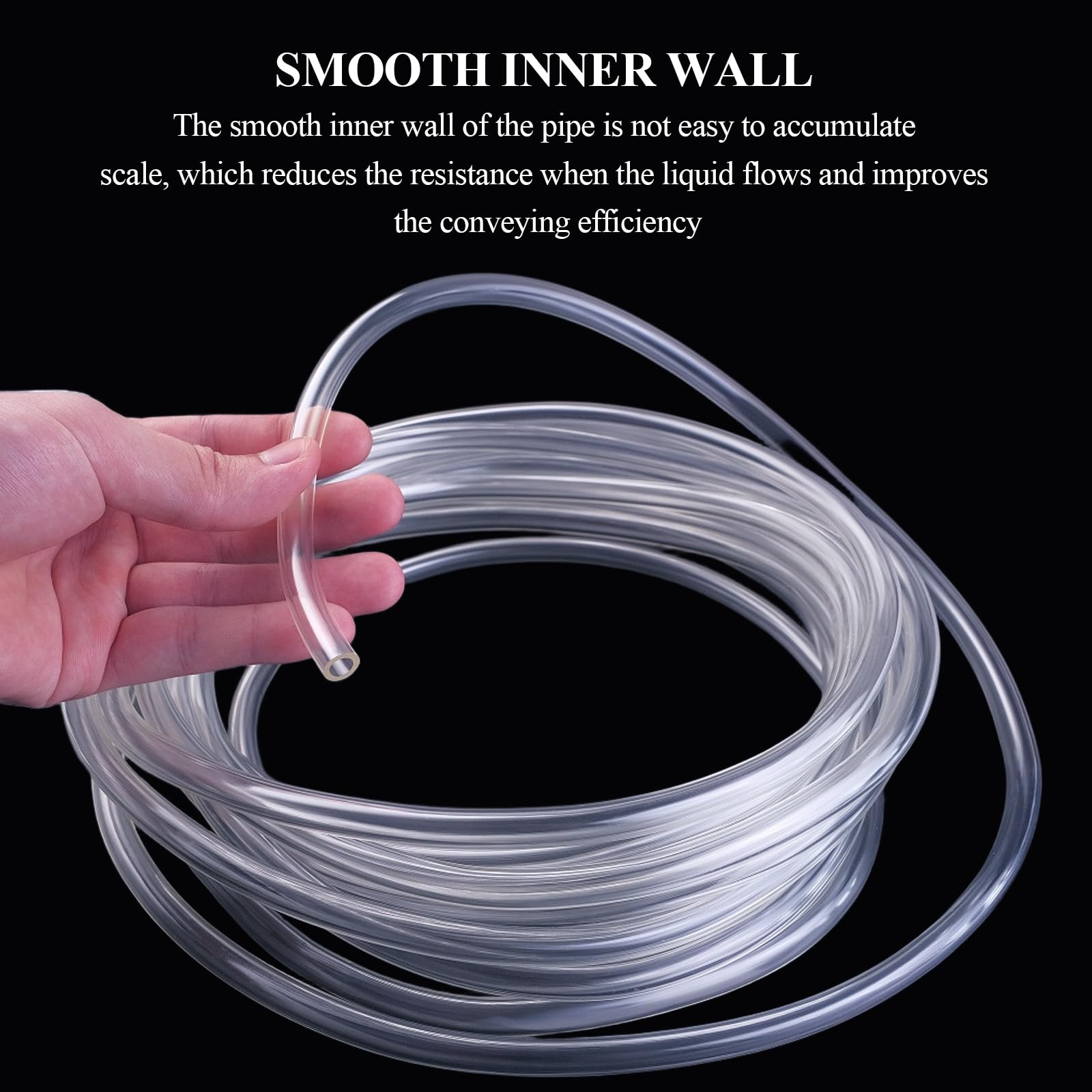 Wasserschlauch, PVC-Schlauch, transparenter Hohlschlauch, flexibler Schlauch, Wasserleitung, geeignet for industrielle Anwendungen(8x11mm)