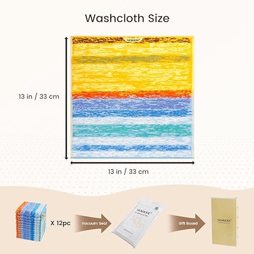 Vista 201 de SEMAXE - Juego de toallas de baño grises, 2 toallas de baño, 2 toallas de mano, 4 toallas faciales, toalla 100% algodón para baño, toalla suave