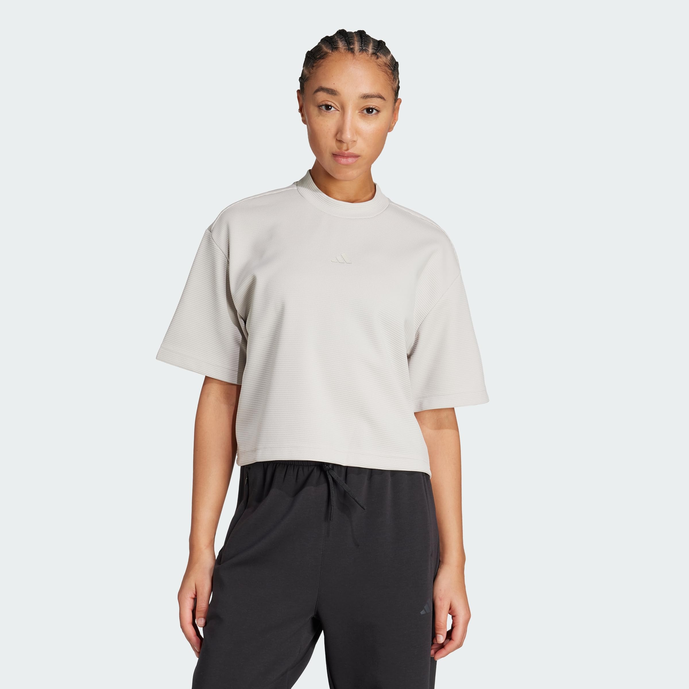 adidas Women's Puremotion T-Shirt, Wonder Alumina, L