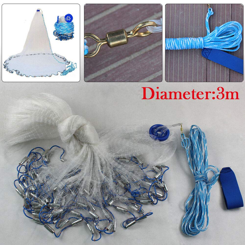 Red de pesca monofilamento, red de pesca de malla, estilo americano, accesorio de pesca