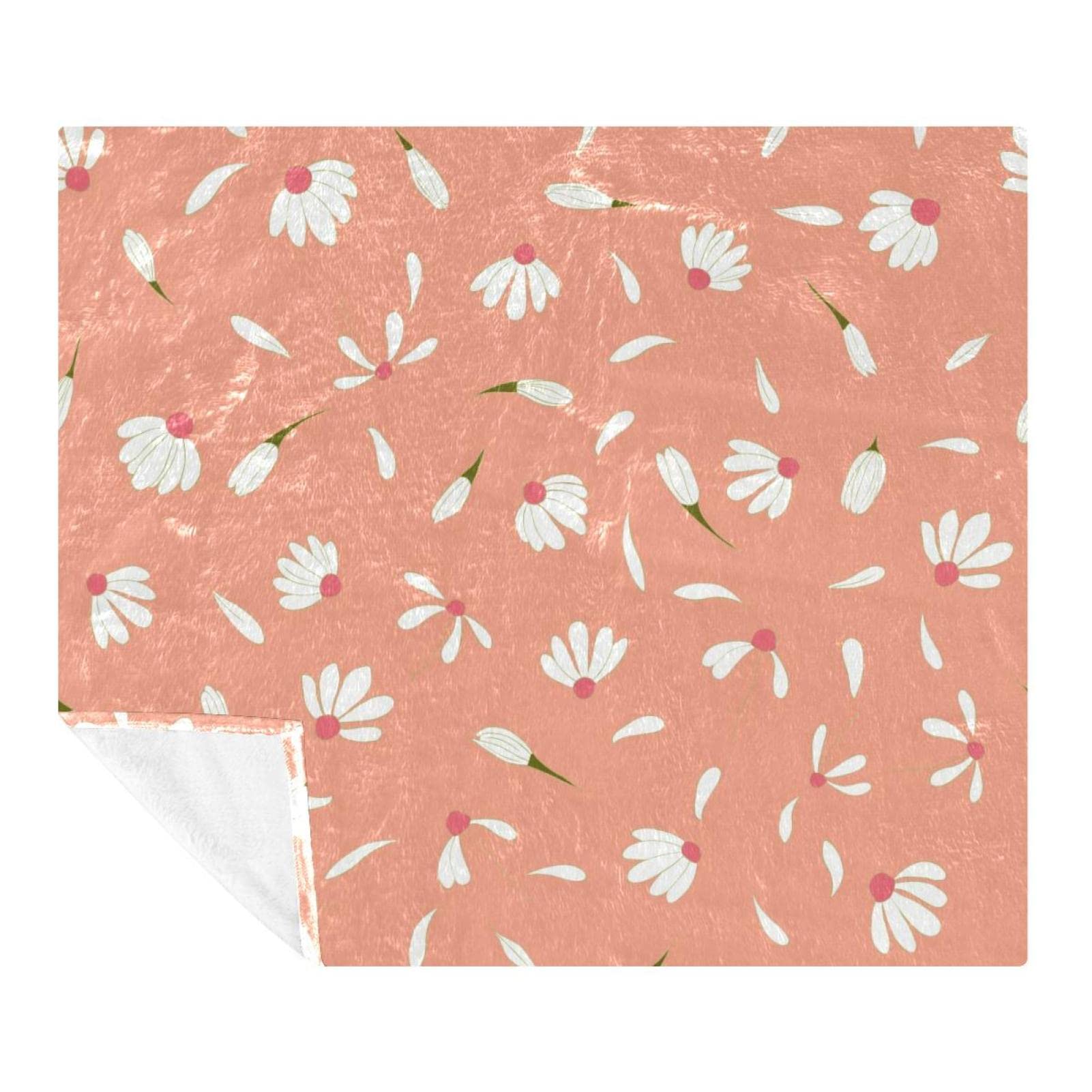 Couverture douce et confortable Petal plaid polaire microfibre voyage