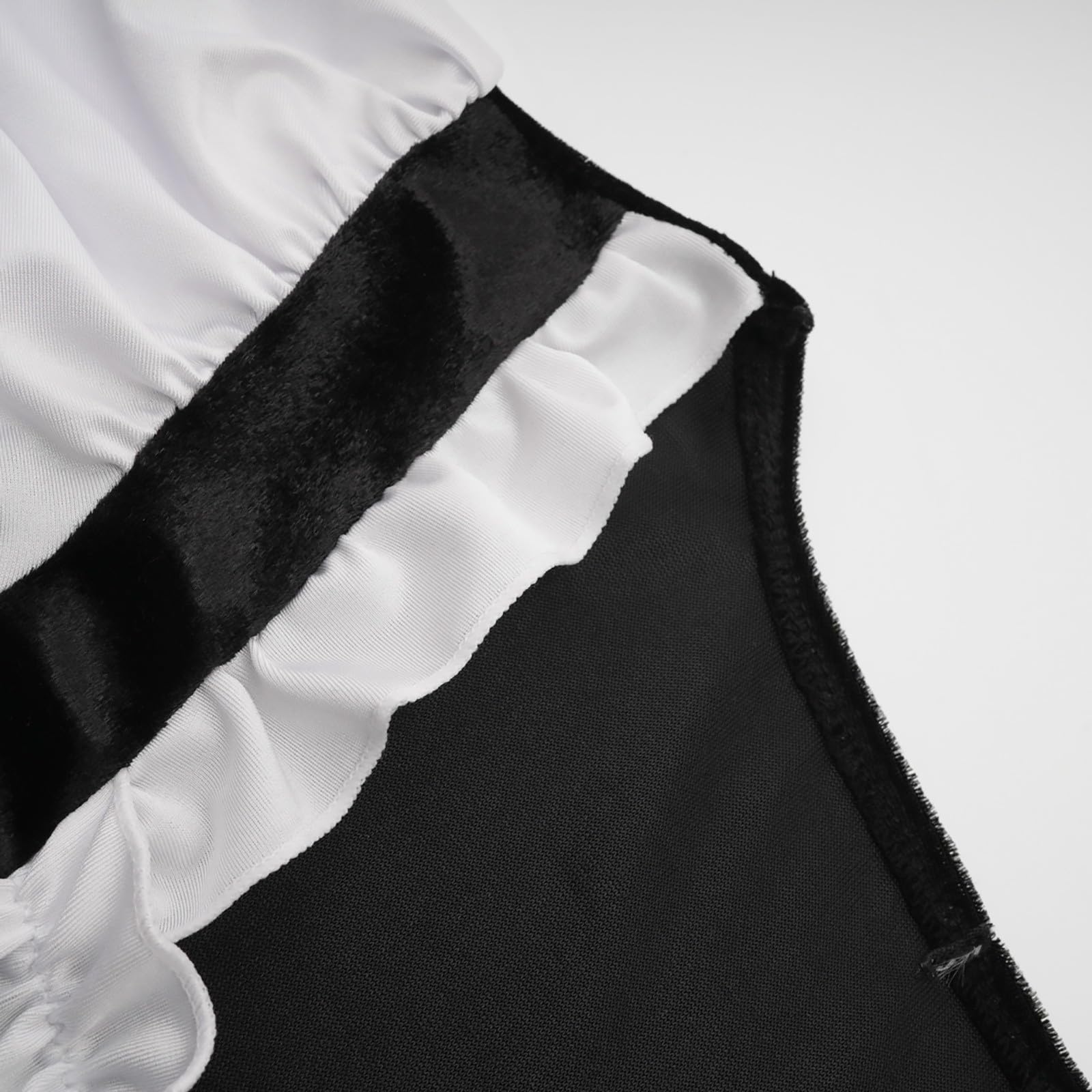 Kleid Damen Trachtenmode Dirndlkleid Midi Baumwolle Trachtenkleid Schwarz Oktoberfest Outfit Inkl. Spitzen Dirndlschürze Klassisches Elegantes Trachtenrock Karneval Oktoberfest Party