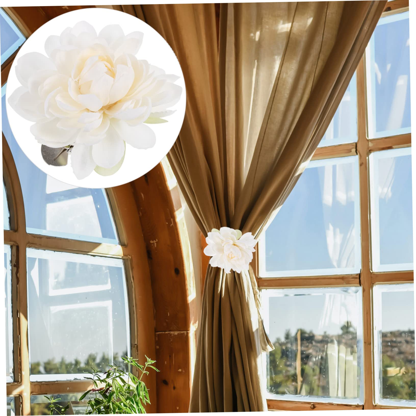 ABOOFAN 8 STK Gardinenclip Gardinenschnalle Sommer Vorhang fenstervorhänge Dekorationen Raffhalter für Vorhänge Schnalle zum Binden von Vorhängen magnetisch Zubehör Gurt