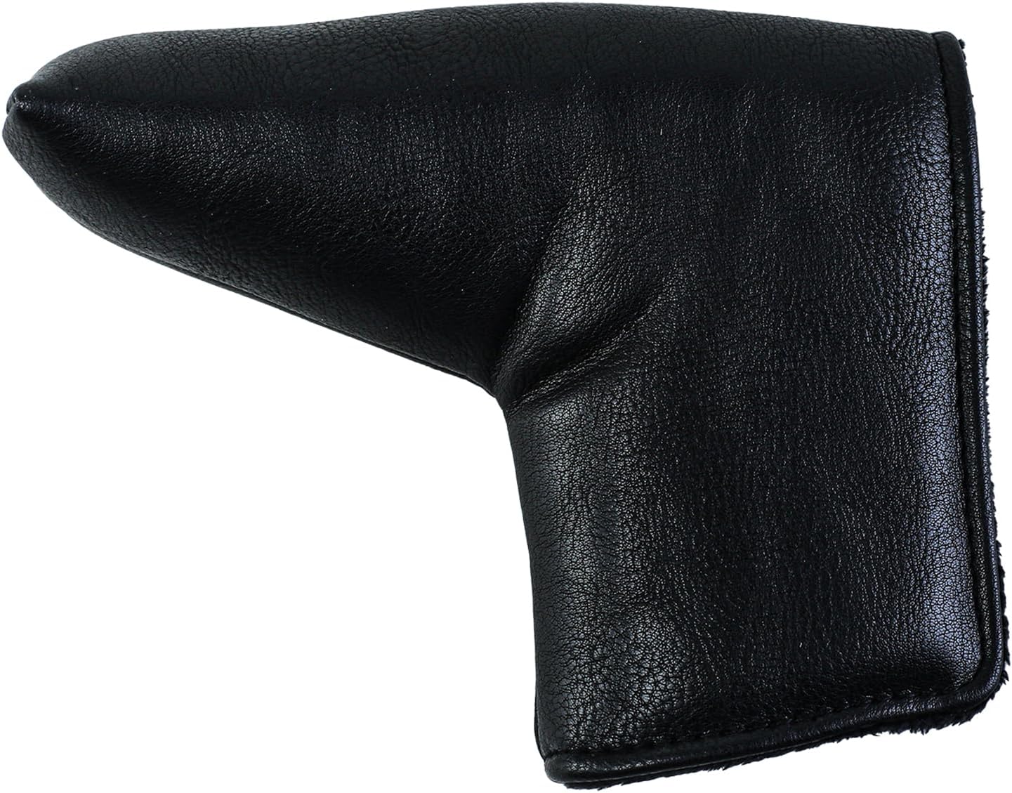 Golf Club Covers – Blackout Leather Driver Headcover, Fairway Wood, 3 Wood, Hybrid, Fits Mallet Blade Putter Head Covers Alignment Stick Cover