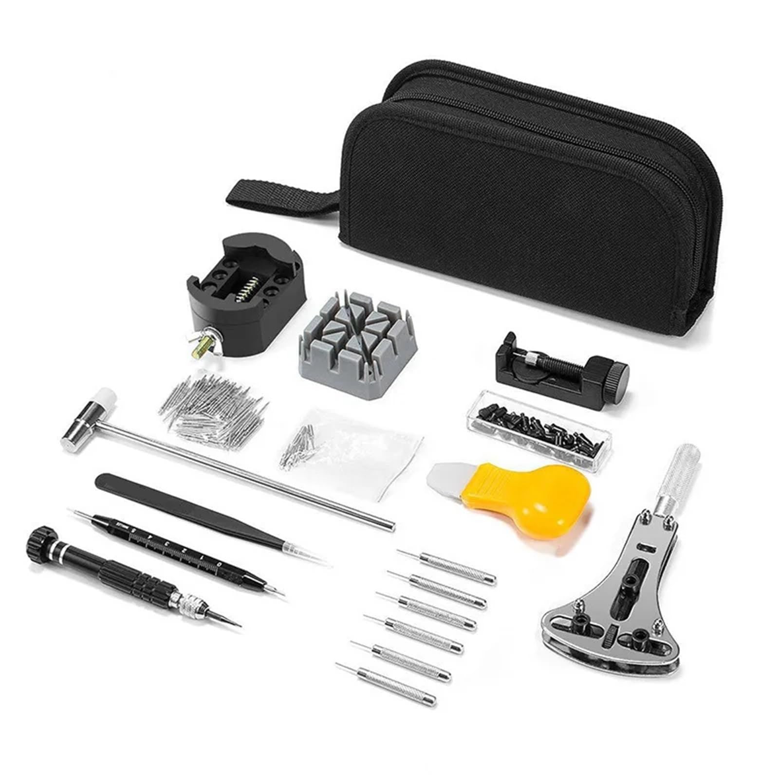Kits de reparación de Relojes, 153 Piezas, Kit de Herramientas de reparación de Relojes, relojero, Pasador de Enlace, Carcasa de disolución,