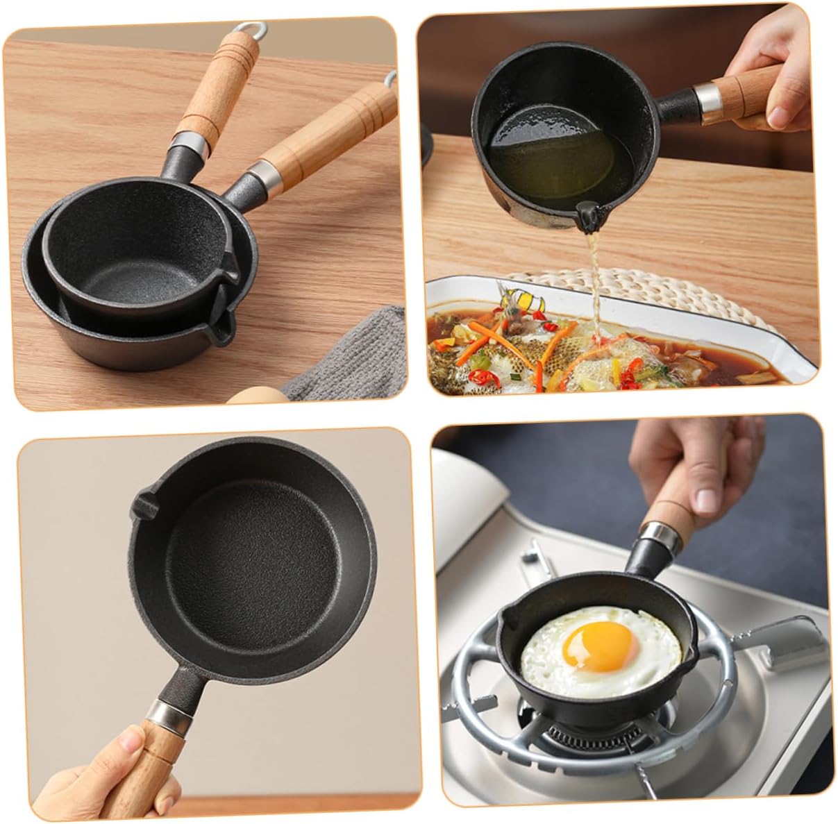 Butter Melt Pan Nonstick Frying Skillet Small Pot Milk Sauce Portable Kitchen Gadget