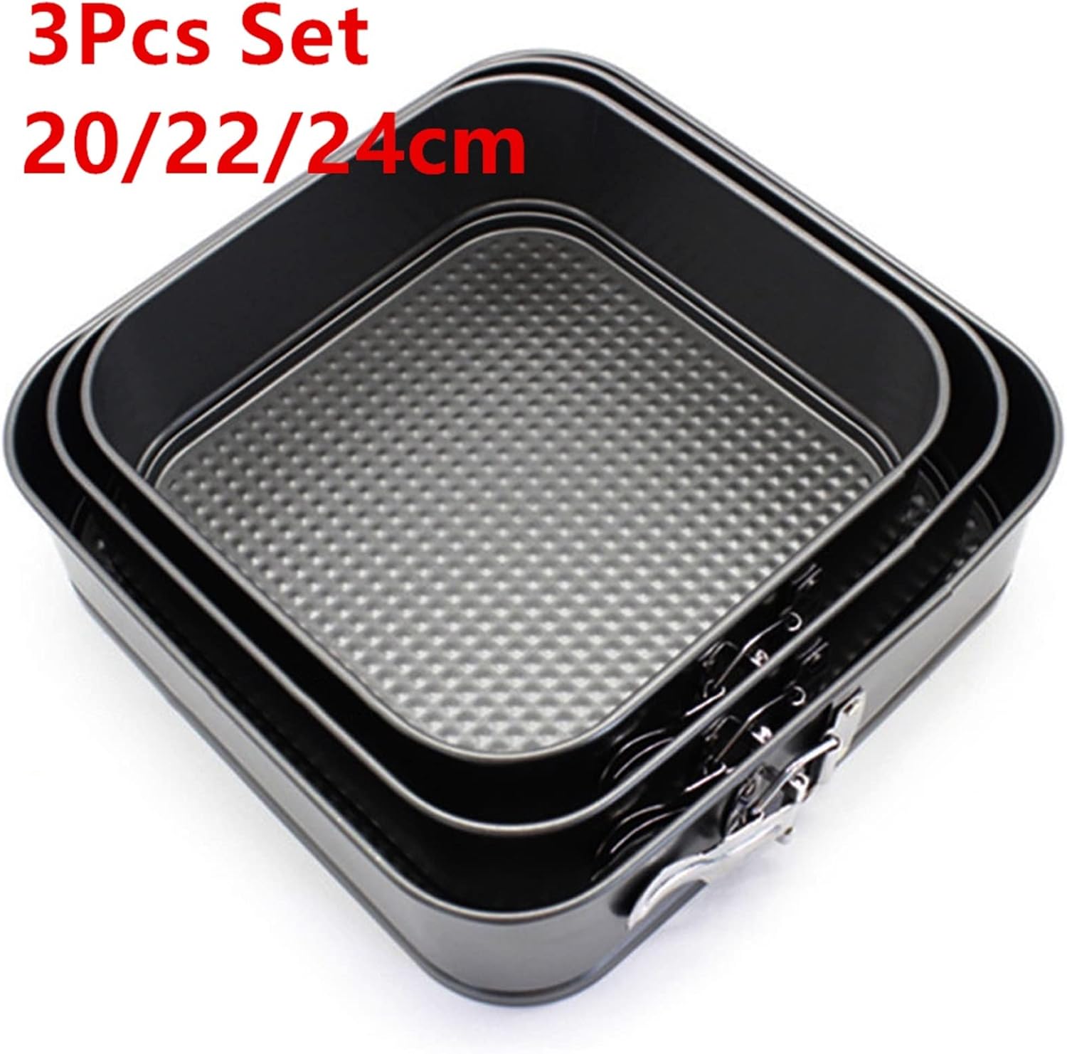 Removable Bottom Non-stick Metal Baking Round Square Cake Pan Carbon Steel