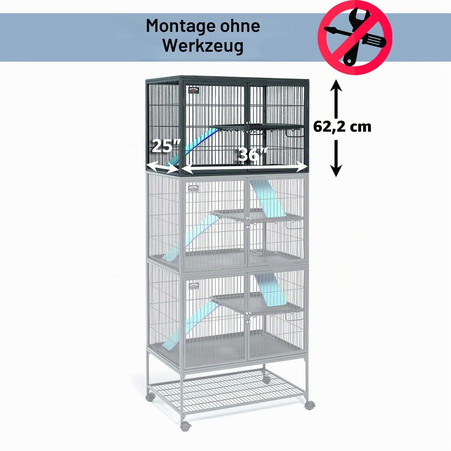 MidWest Homes for Pets Ferret Nation Add-On Unit Kleintierkäfig, Zusatzeinheit, ohne Ständer, erweitert Modell 181 oder 182