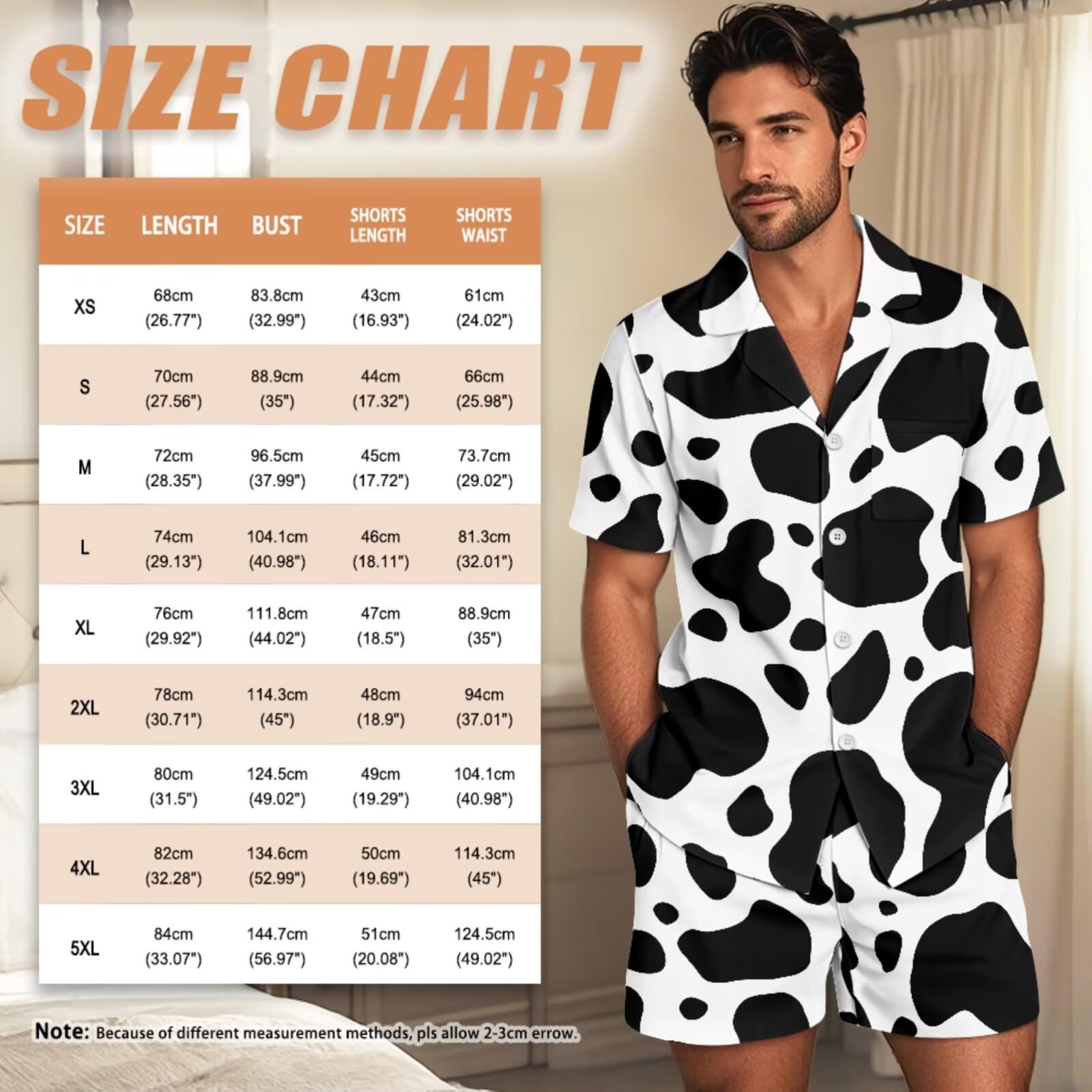 Conjunto de pijama a juego para parejas, de manga corta, con botones, ropa de dormir