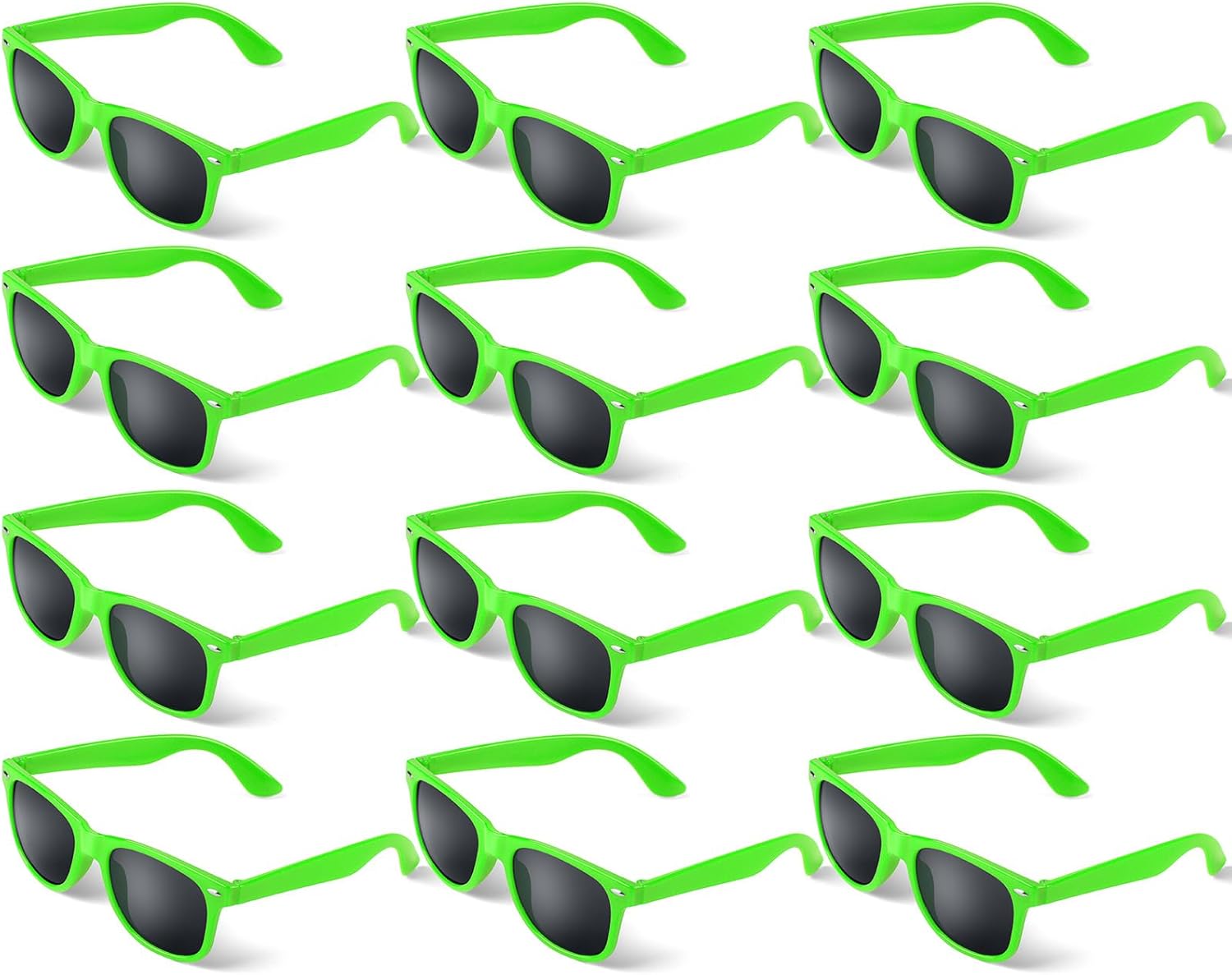 12 Pack Sunglasses in Bulk for Beach, Travel, Pool Party Accessories