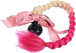 FAVOMOTO Capacete Trança Dreadlock Acessórios Acessórios De Motocicleta Trança Peruca Capacete Peruca Tranças Capacete Ventosa Rabo De Cavalo Capacete Ornamento Capacete Trança