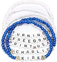 AICase for Charlie Kirk Inspired Merch Bracelets For Turning Point USA Merch Shooting of Charlie Kirk A True Patriot Assassination Hero Freedom Bracelets Jewelry Gifts for Men&Women_3128
