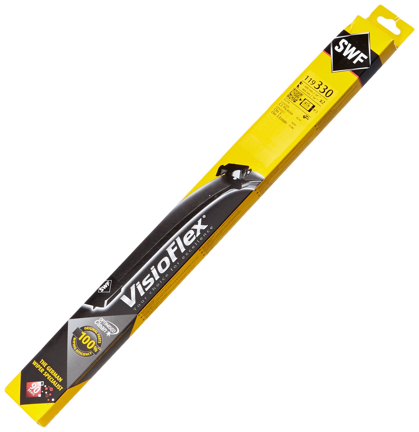 Valeo SWF Das Original Set Silecek Seti Citroen C-Elysee (2014-2016), Peugoet 301 (2018---), Renault Megane III HB (2014-2016), Fluence (2013---), Clio III (2010-2014) (600+400 MM) 119330