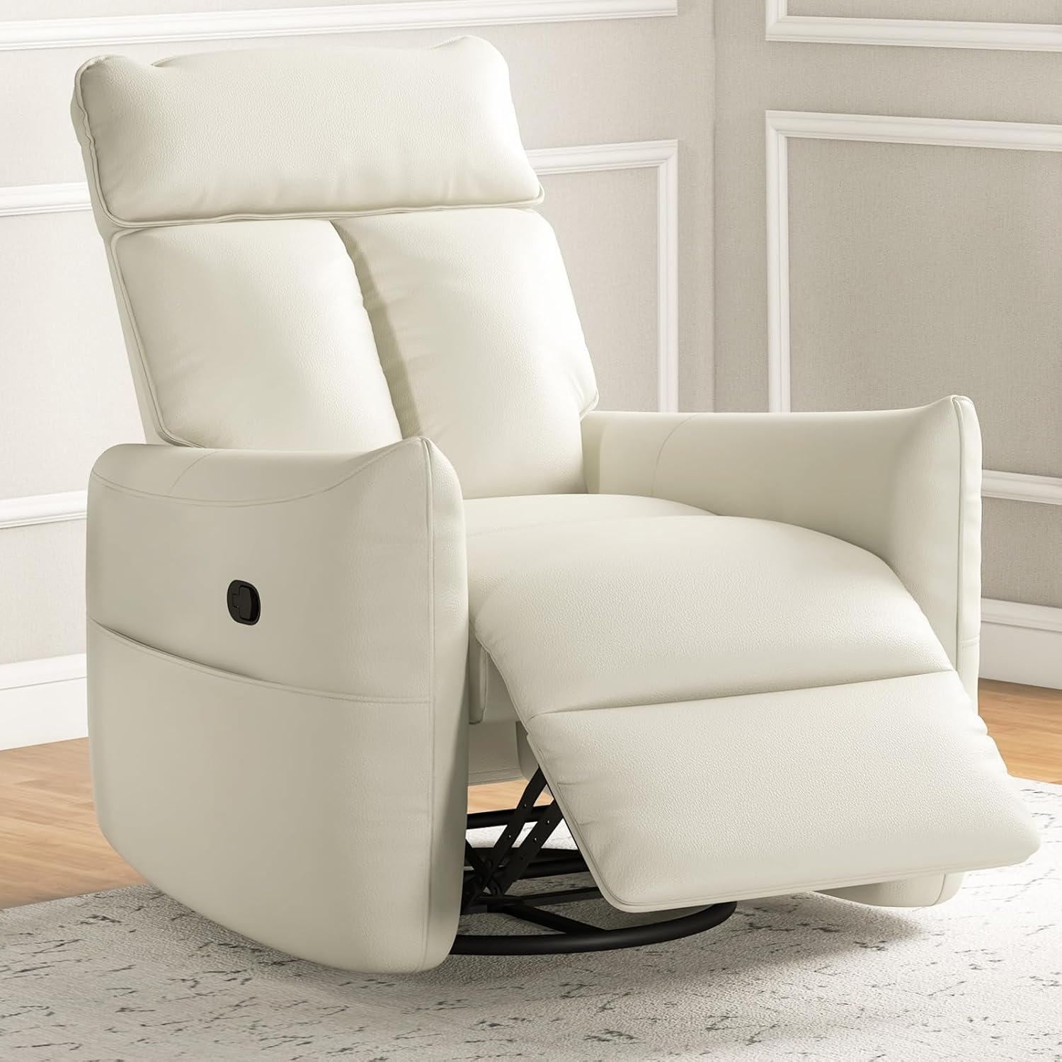 Amazon.com: INZOY Swivel Rocker Recliner Chair, Leathaire Nursery Chair
