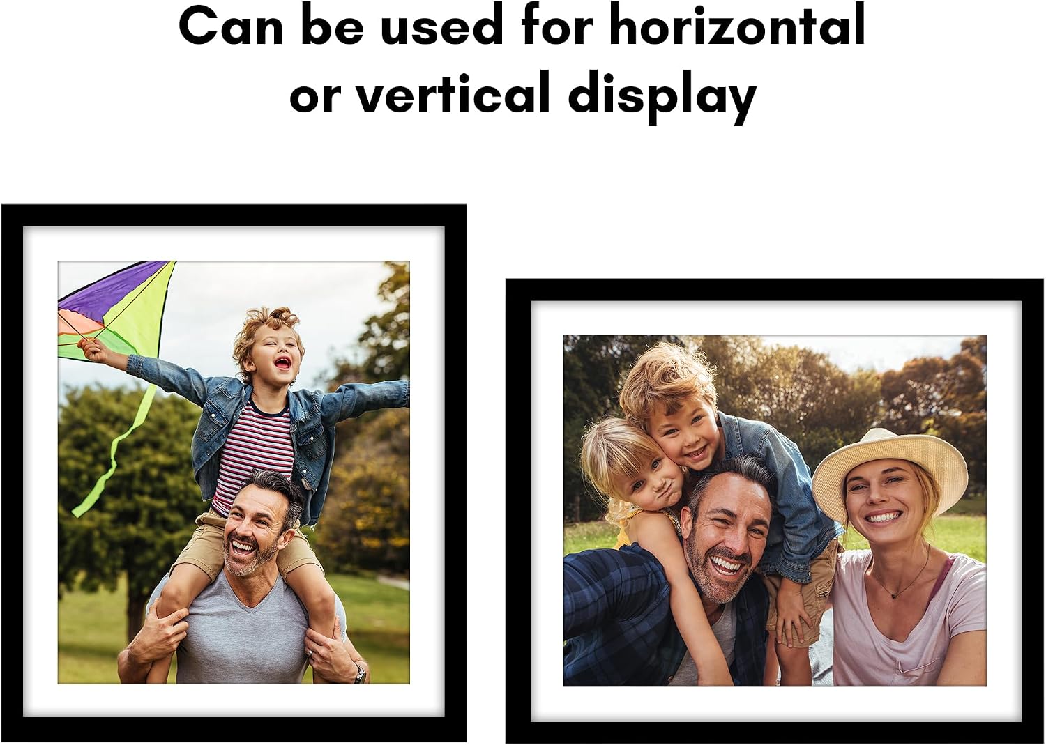 Americanflat 24x28 Poster Frame - Black Engineered Wood with Polished Plexiglass - Wide Picture Frame for Vertical or Horizontal Wall Display - Epic Collection - Black
