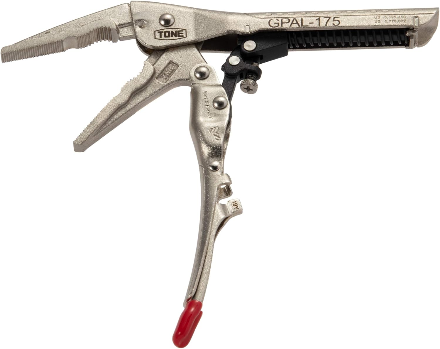 TONE Auto Grip Pliers Long Nose Type GPAL-175