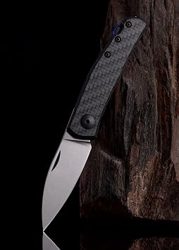 Zero Tolerance 0235 Jens Anso Design with Carbon Fiber Handle CPM 20CV Spear Point Blade Pocket Clip Made in USA Black 2.6 Blade