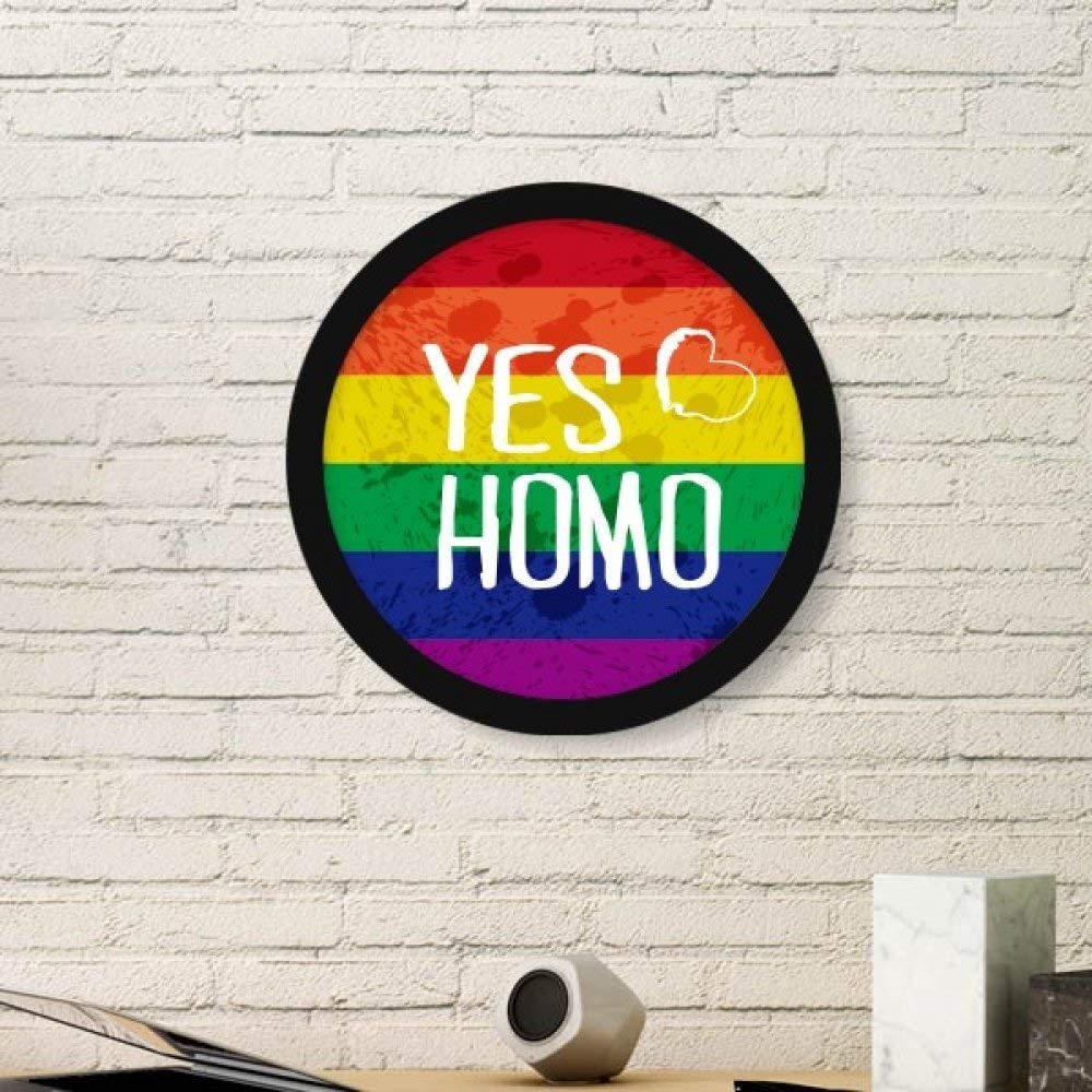 Cadre LGBT Rainbow Love noir grand format pour raviver un mur blanc
