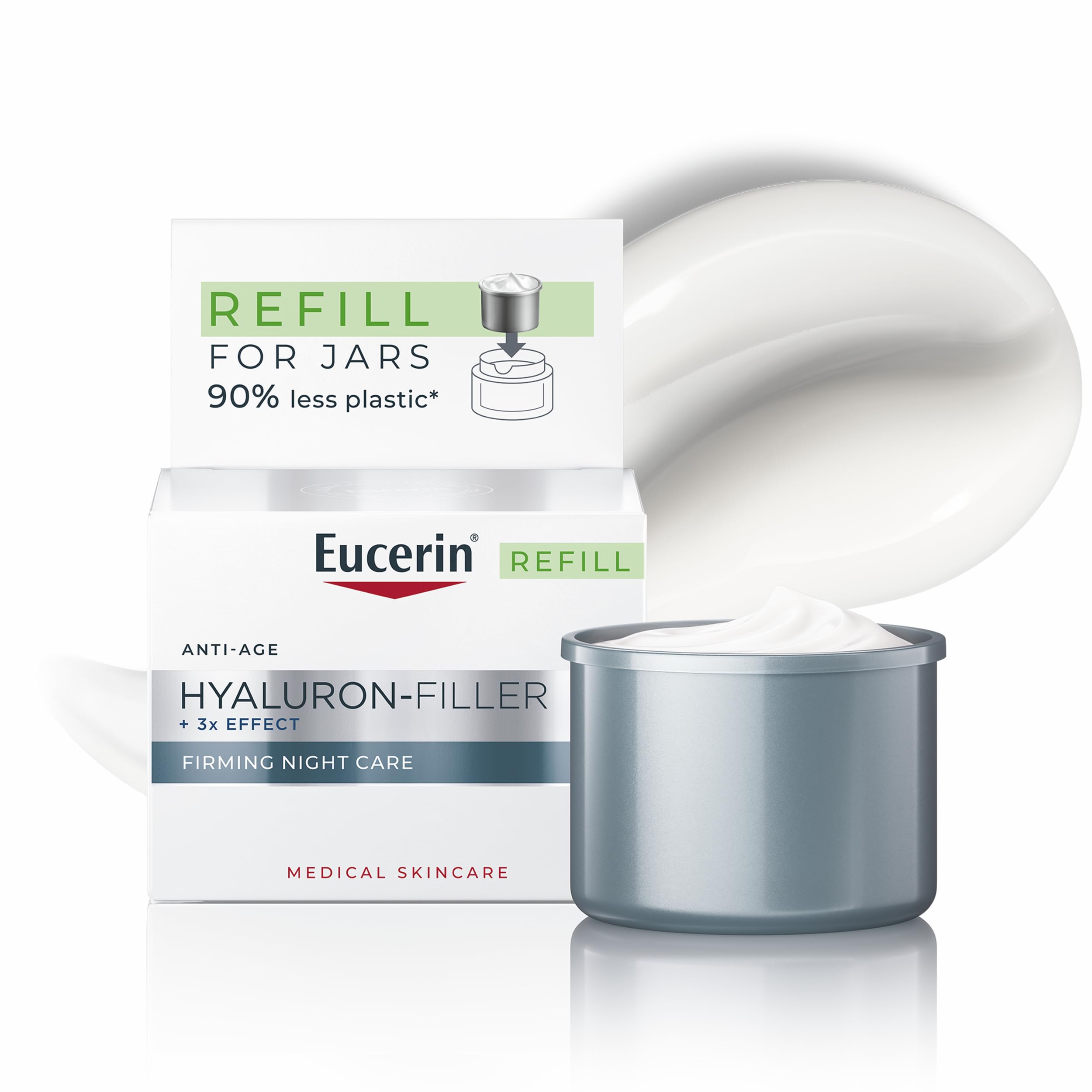 Eucerin Overnight Anti-Ageing Facial Cream Refill, 50 ml