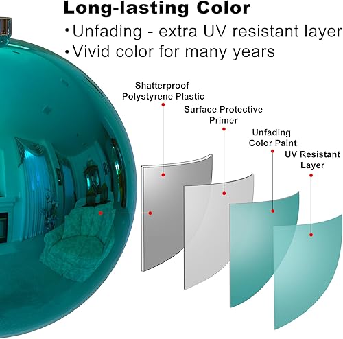 Vista 740 de 18 esferas medianas decorativas navideñas para árbol de Navidad, inastillables, para colgar, color púrpura, 2.5 pulgadas, paquete de 18