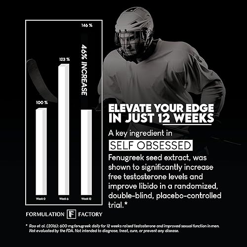 Miniatura 7 de Formulation Factory Suplemento maximizador de masculinidad 10 en 1, Shilajit para hombres, Tongkat Ali, Ashwaganda, crecimiento muscular de