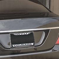 Vista 219 de Rico Industries NCAA Black Laser Cut Chrome Frame 12" x 6" Black Laser Cut Chrome Frame - Car/Truck/SUV Automobile Accessory