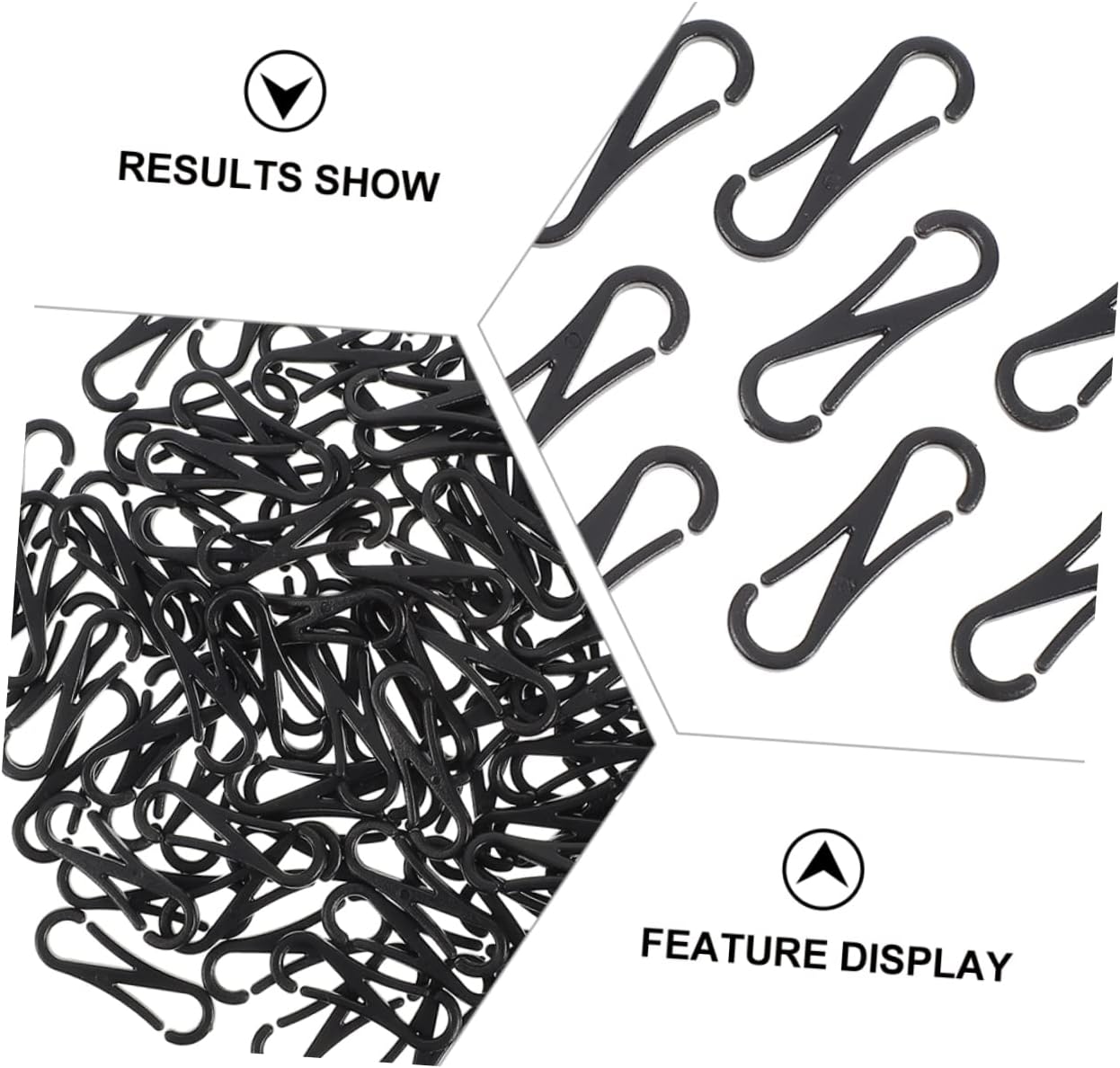 200Pcs Plastic Spring Hooks for Lanyards Hat Accessories Windproof Use Small Snap Clips for Fishing Camping and Outdoor Activities