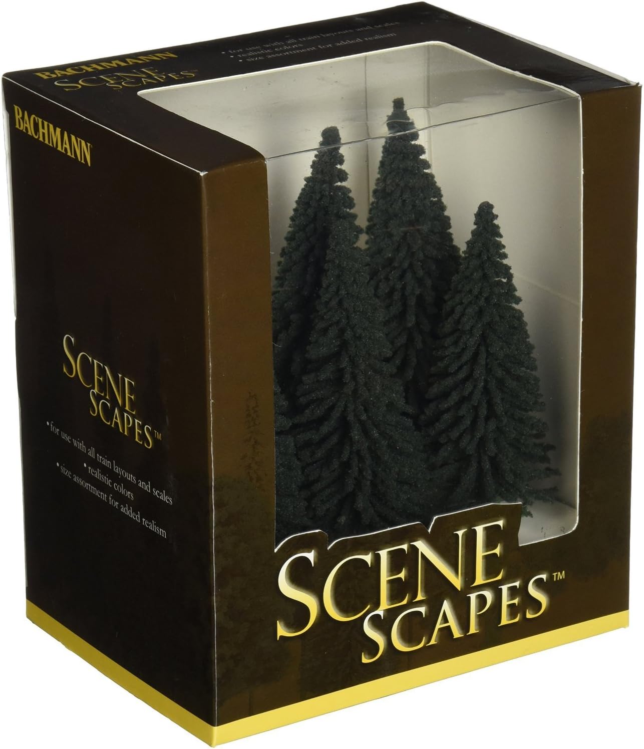 Trains - SCENE SCAPES - 5"- 6" PINE TREES (6 per box) - HO Scale