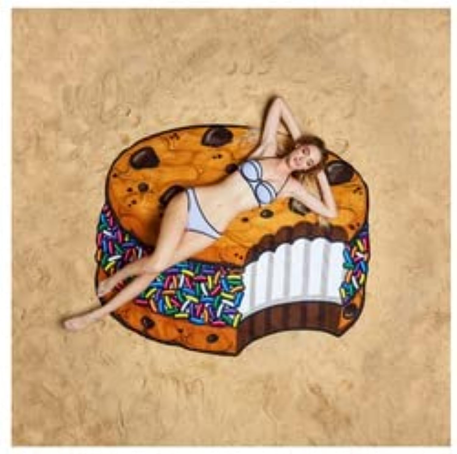 Little HavanaPrinted Beach Towel Perfect for Summer Holidays Camping and Getaways (Creamy Cooky)