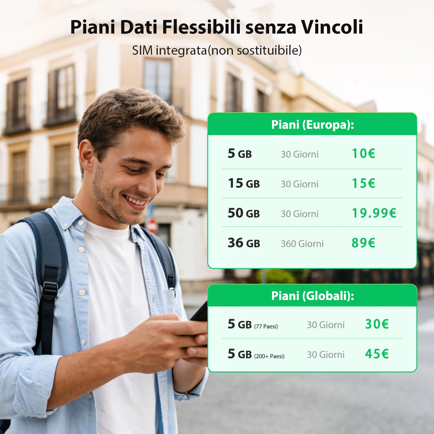 EIOTCLUB Router Wi-Fi 4G LTE Portatile: 150Mbps, 1GB Dati Inclusi, WiFi 6, WPA3. Hotspot Mobile con Batteria 3000mAh, Display LCD 1,7". Connette 10 Dispositivi. Pocket WiFi per Viaggi e Camping