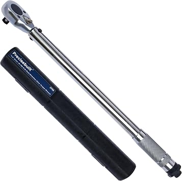 Precision Assembled 1/2" Drive 10-100 ftlb 3-45lb-m Bi-Directional Click Torque Wrench