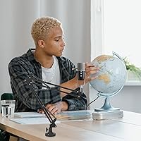 Vista 6 de Geekria for Creators Microphone Table Flange Mount Adapter, Metal Table Mount Clamp with Adjustable Interface Aperture Compatible with TONOR T20