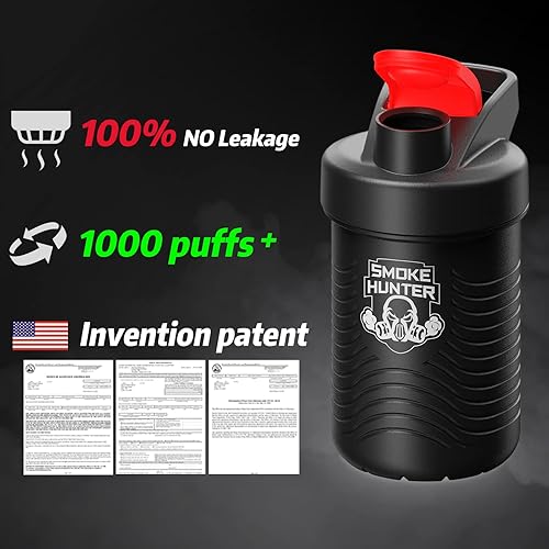 Miniatura 5 de Smoke Hunter Filtro de aire personal 1.0, exhalación de larga duración, adecuado para el hogar y el automóvil, ideal para regalar Negro