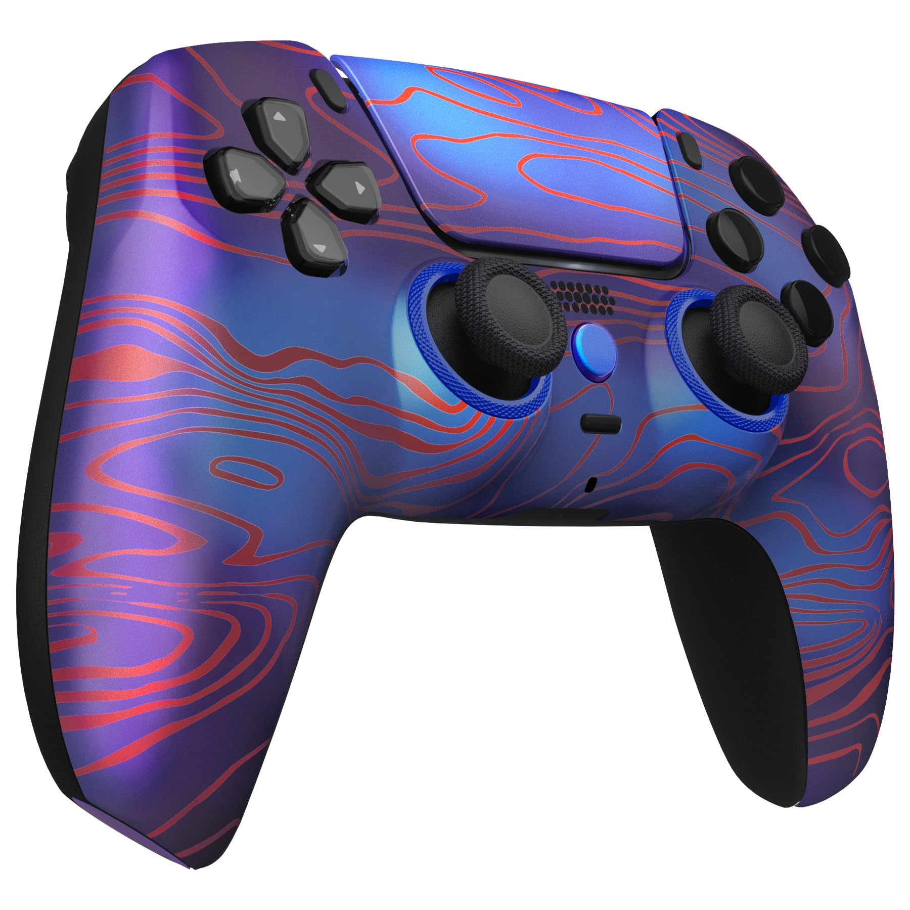 eXtremeRate Luna Cover per ps5 Controller Joystick,Shell Frontale Touchpad Ricambio,Scocca Ridisegnata&Anelli per ps5 Joypad BDM 010/020/030/040/050-Damascuscamo