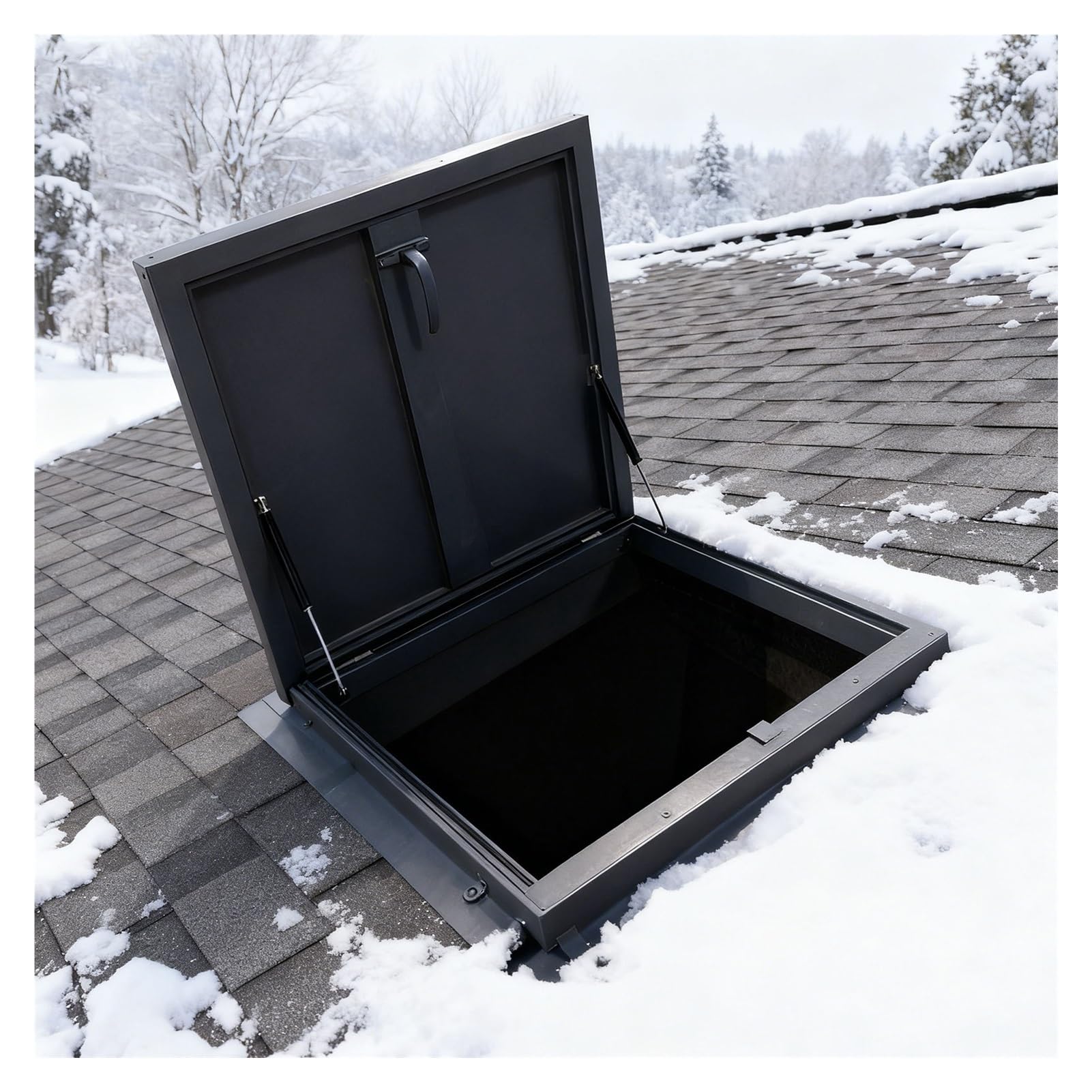 GJMSSMY Durable Aluminum Alloy Access Door for Roof, Attic, Cellar & Manholes - 80x80cm (31.5x31.5in) - Secure, Long-Lasting Cover for Pipe Shafts and More