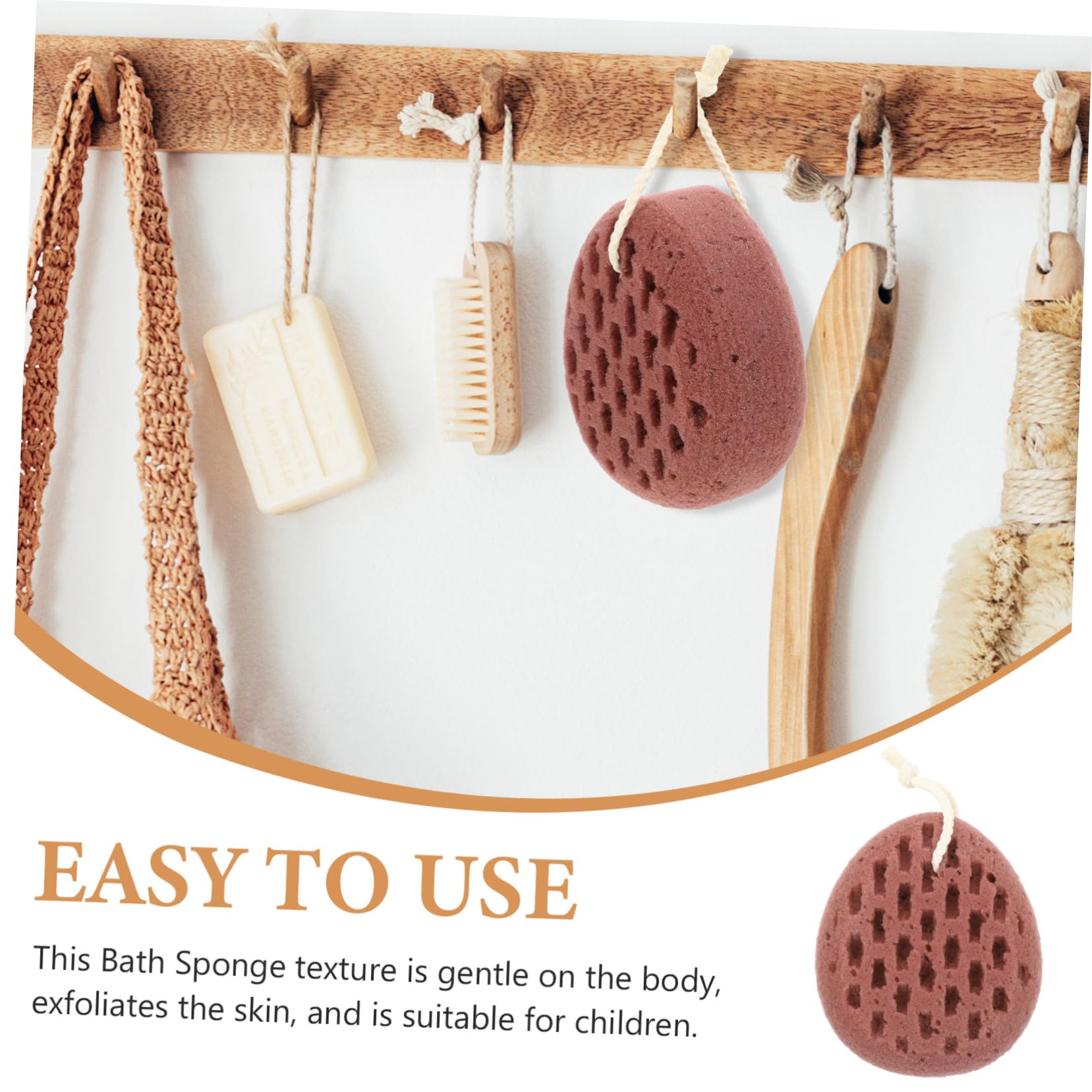 Healeved 3piezas Esponja De Baño y Reutilizable Para Cuerpo Esponja De Ducha Efecto Exfoliante y Masaje Para Adultos