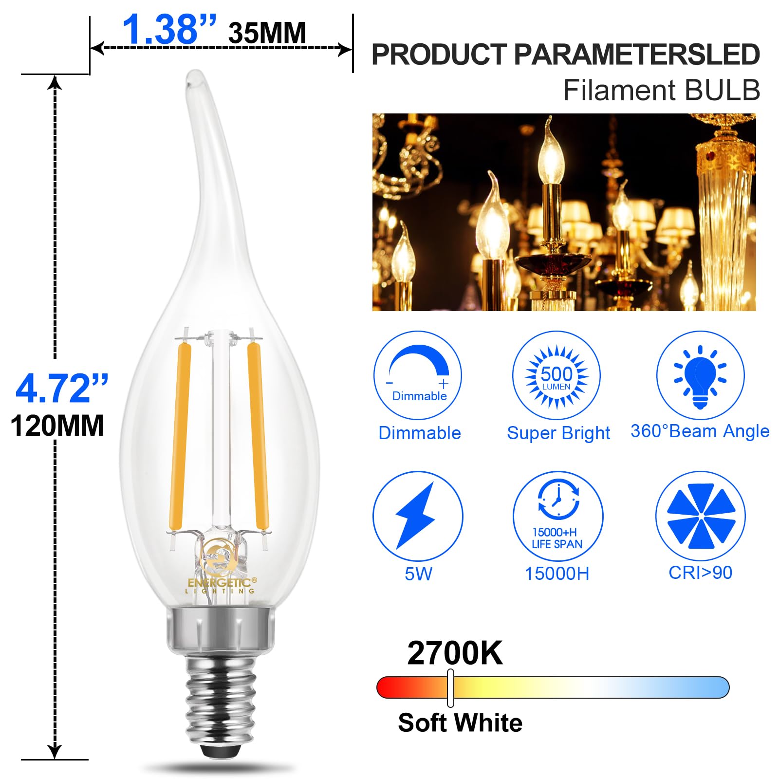 ELCM lampadine a led (bianca)