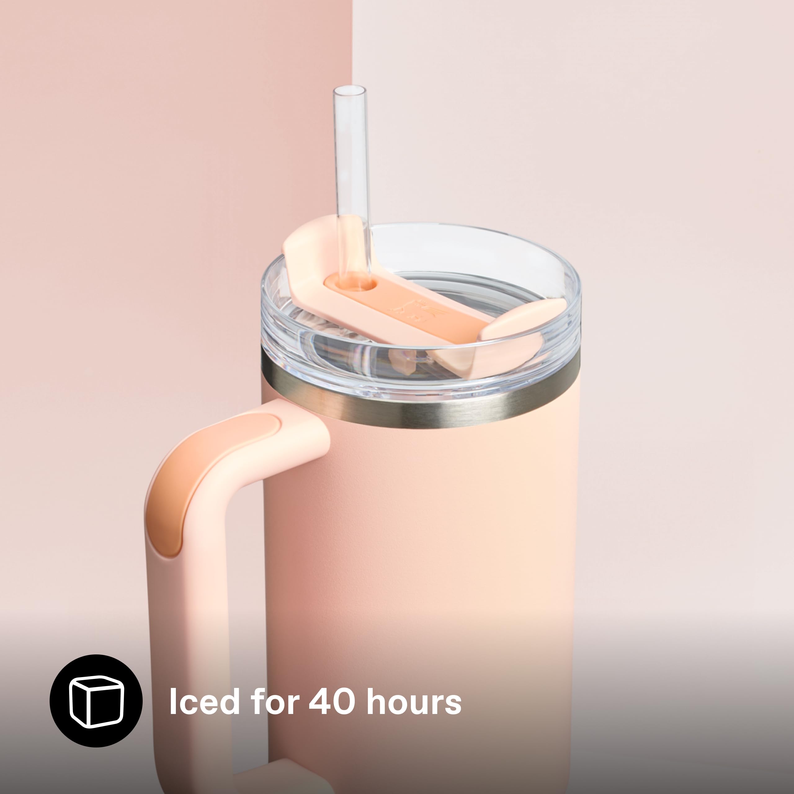 STANLEY 1913 Quencher H2.0 Flowstate Tumbler 0.89L, Cold for 9 Hours, Iced for 40 Hours, Metal Water Bottle with Straw - Image 4