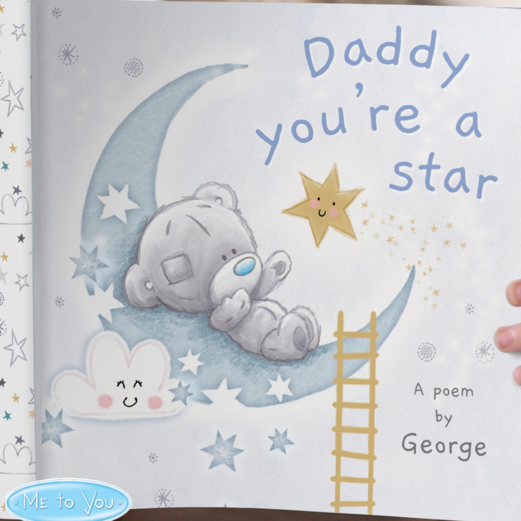 Caleli Gifts Personalised Personalised Daddy Poem From Son Daughter 1St Fathers Day Present Tiny Tatty Teddy Keepsake