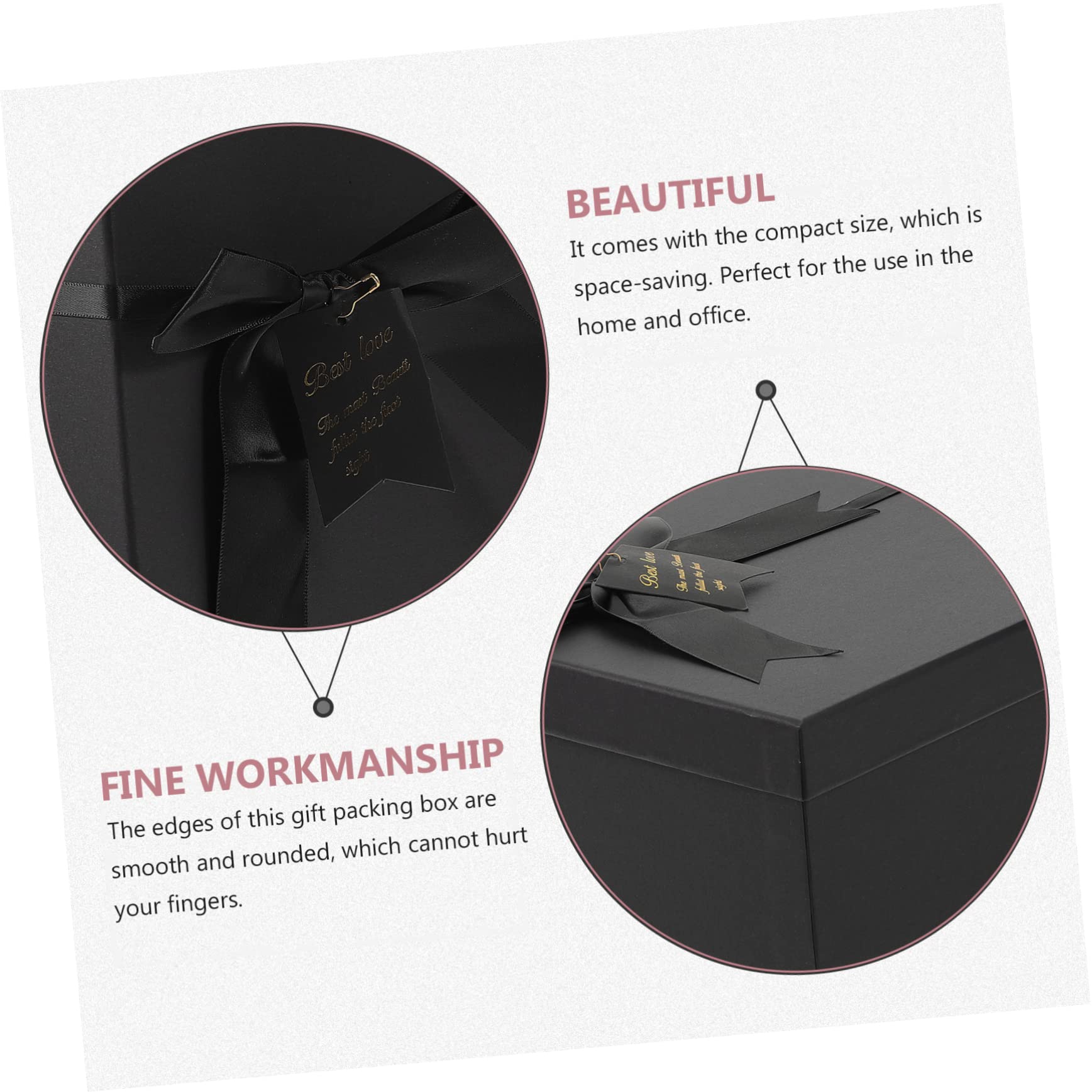 Healeved 2stücke Geschenkbox Aus Hochwertigem Kraftpapier Elegant Mit Schleife Für Verschiedene Anlässe Robuste Und Langlebige Verpackung Für Kosmetik Und Kleine