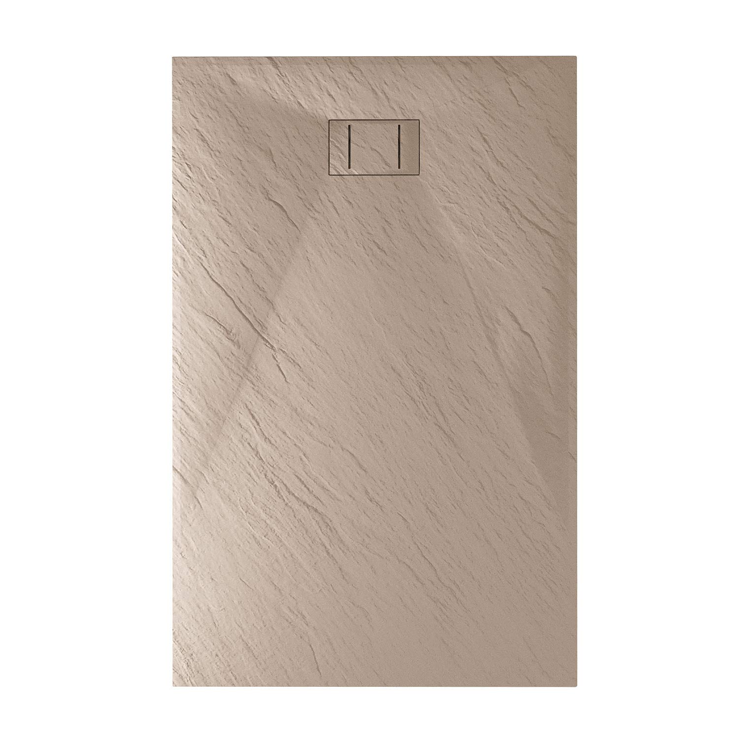 Plato de ducha 70x160x2,6 CM Rectangular Tórtola Efecto Piedra mod. Blend
