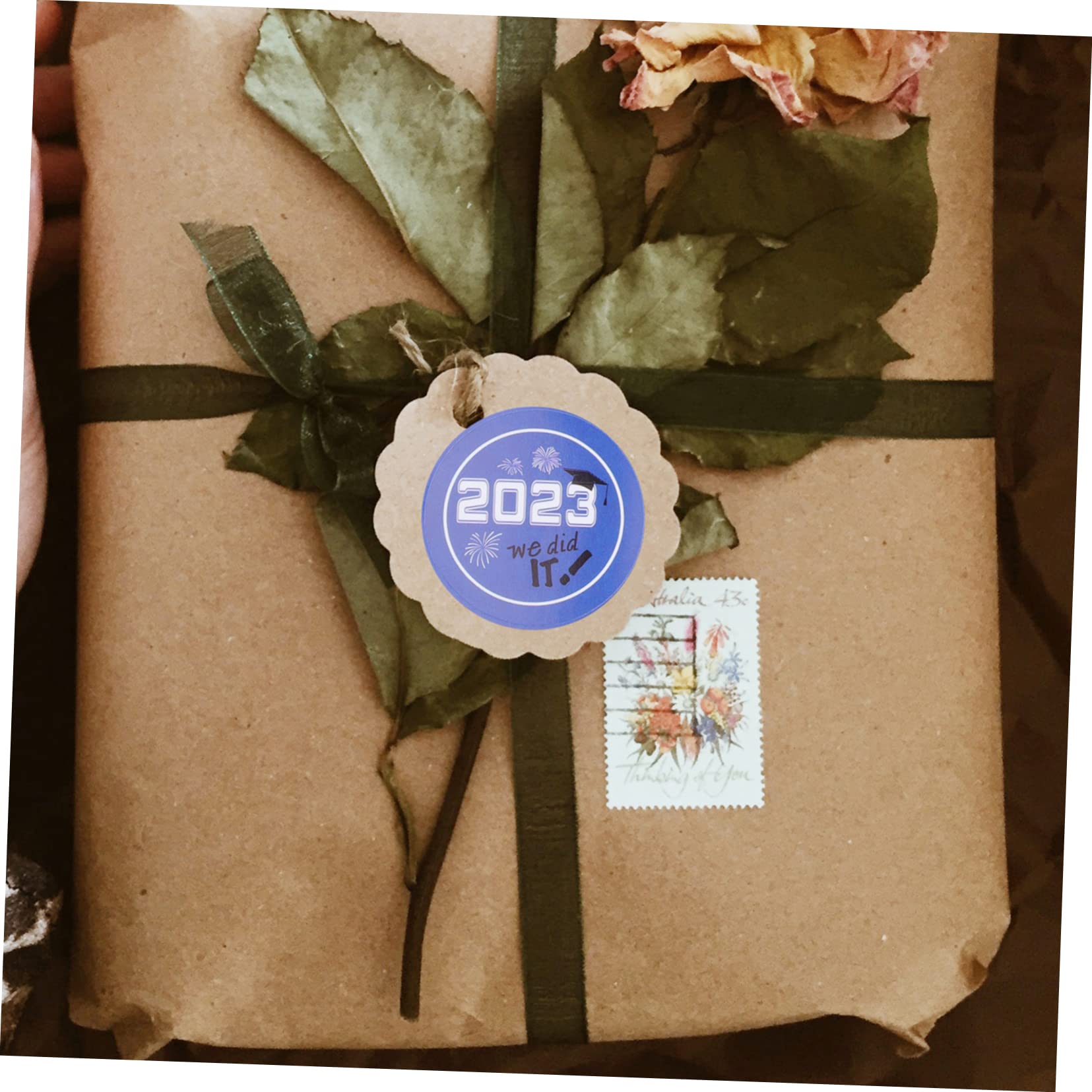 LALAFINA 80pezzi Etichette Adesive Per Laurea Da Stickers Sigillanti e Per Feste e Regali Facili Da Applicare e Rimuovere Senza Residui