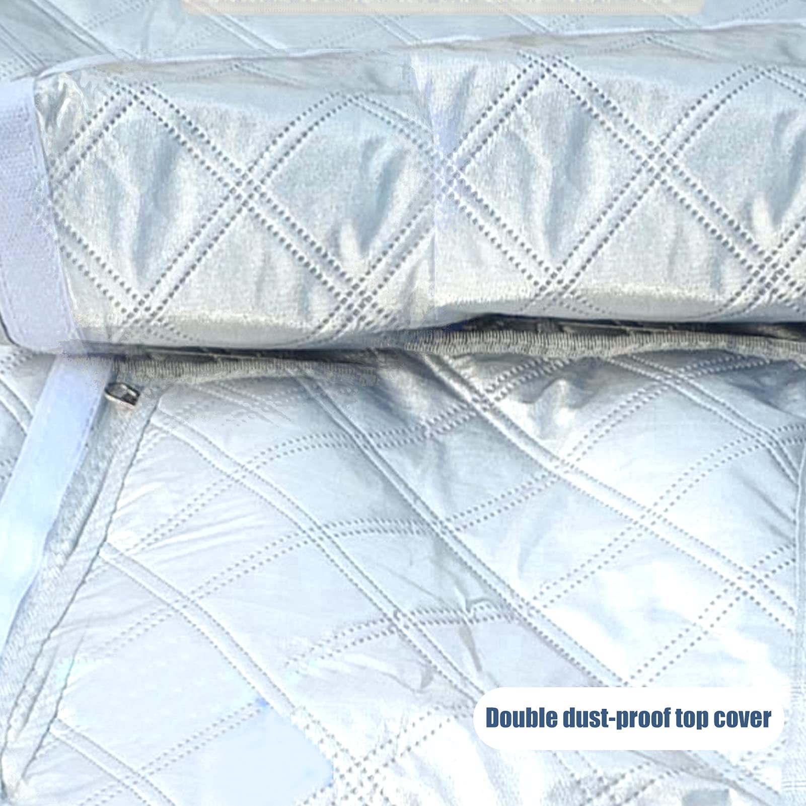 Bâche cuve 1000l,Housse cuve 1000l pour Réservoir d'eau De Pluie avec Corde Coupe-Vent, Protection du Capot supérieur,Anti-poussière Anti-UV Anti-Pluie Lsolation(115 x 130 x 110 cm)