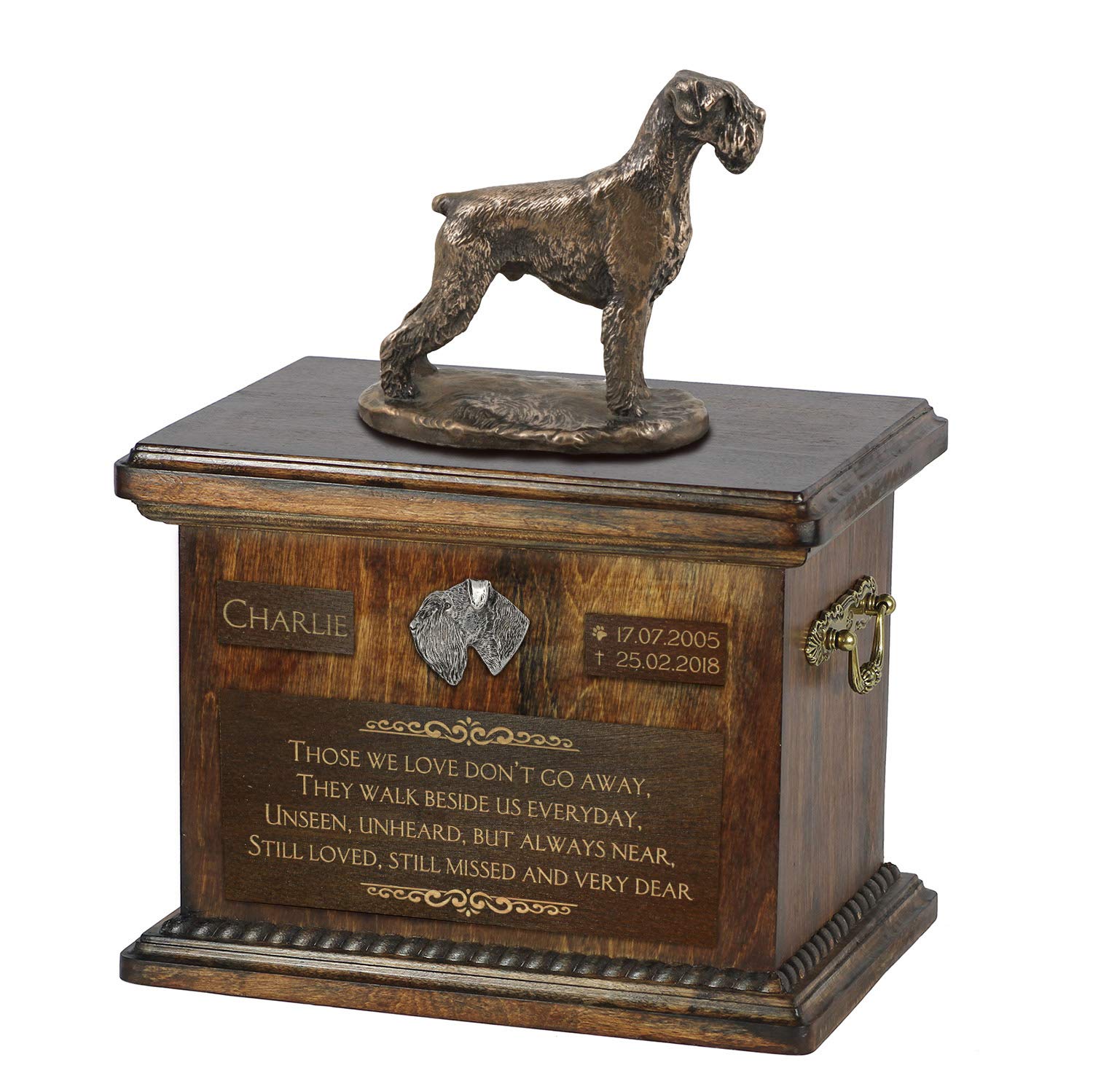 Urne commémorative pour les cendres de chien Schnauzer 5L Art-Dog