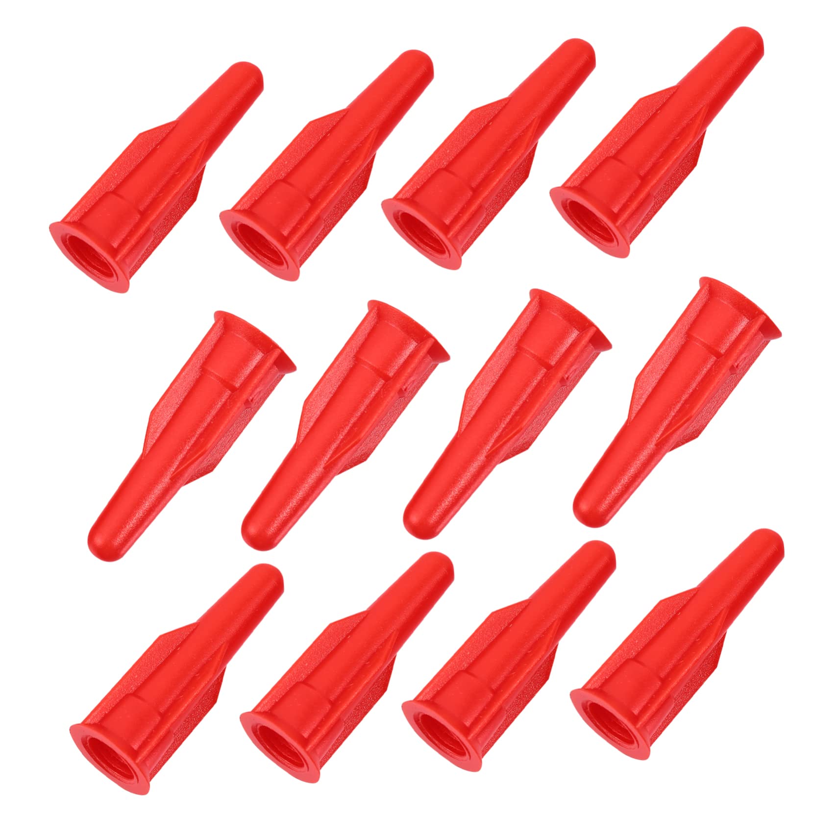 HOLIDYOYO 20 Red Hat Caulk Nozzles Caulking Device Accessories Sealant Glue Nozzles Glue Caulk Caps