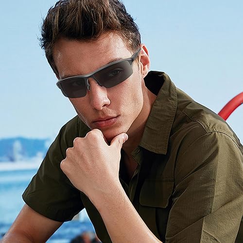 Miniatura 8 de SKYOAK Lentes de sol de lectura bifocales ligeros de alta calidad, TR90, diseño envolvente, bloqueador de luz azul, protección UV 400, lector solar