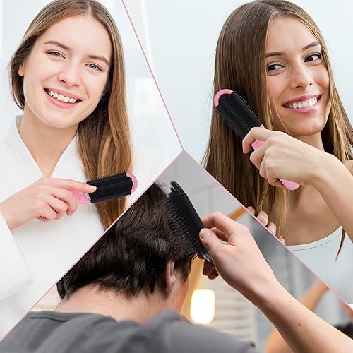 Miniatura 7 de Cepillo de pelo de viaje con espejo, 2 piezas de peine plegable, peine de masaje para el cabello, cepillo compacto para el cabello, mini cepillo de