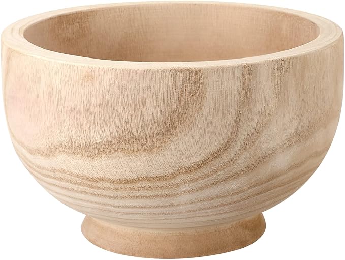 Zubebe Wooden Bowls for Decor Wooden Decorative Bowl