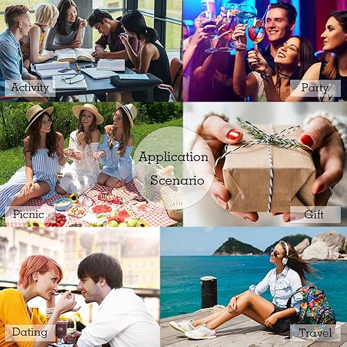 Miniatura 6 de 24 uñas postizas a presión de punta francesa, uñas postizas medianas, uñas adhesivas brillantes con estrellas, uñas acrílicas de cobertura completa