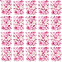 Vista 15 de Arreglo de flores artificiales para decoración de paredes; paneles decorativos con hortensias artificiales para el hogar, fiestas, bodas, Navidad